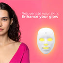 7-in-1 led light therapy face mask home use
